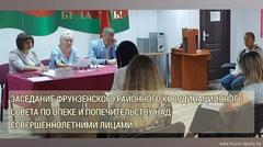 Заседание Фрунзенского районного координационного совета по опеке и попечительству над совершеннолетними
