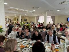13.03.2025 в ресторане -гостиницы «Орбита» в рамках Национальной стратегии Республики Беларусь «Активное долголетие – 2030» состоялось грандиозное мероприятие в котором в участие более 150 человек 