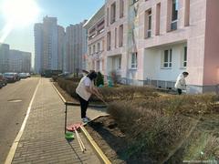 Сотрудники территориального центра начали субботнее утро с настоящего марафона чистоты!